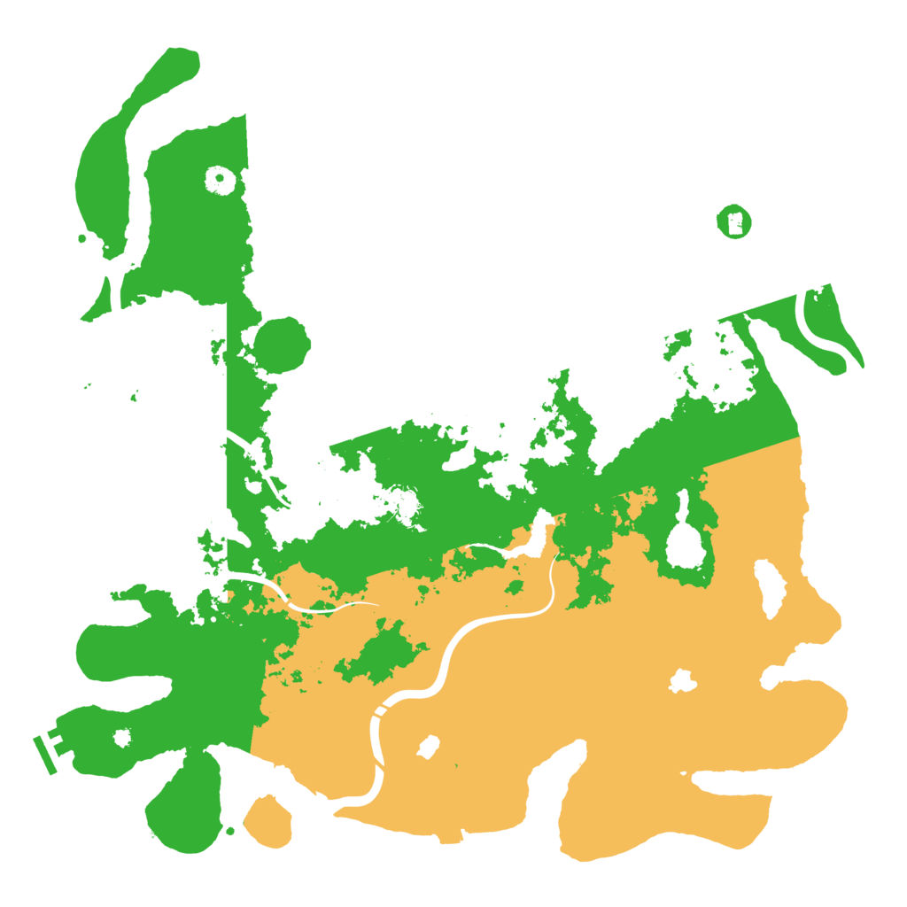 Biome Rust Map: Procedural Map, Size: 4500, Seed: 520995952