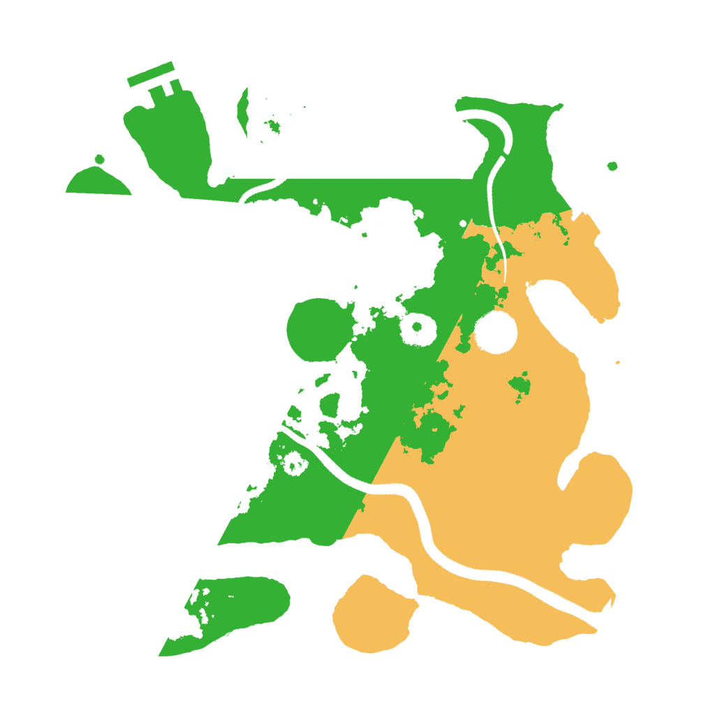 Biome Rust Map: Procedural Map, Size: 3000, Seed: 50357