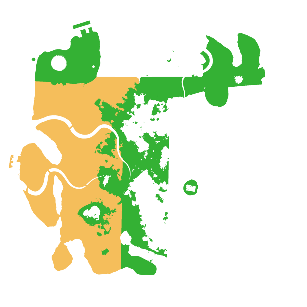 Biome Rust Map: Procedural Map, Size: 3500, Seed: 1425446085