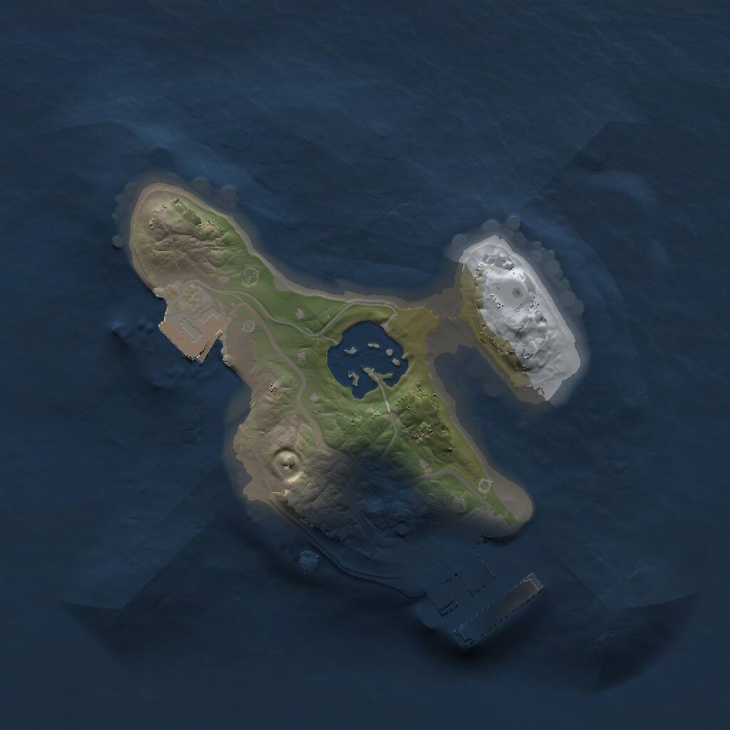 Rust Map: Procedural Map, Size: 1500, Seed: 1648473241, 3 Monuments