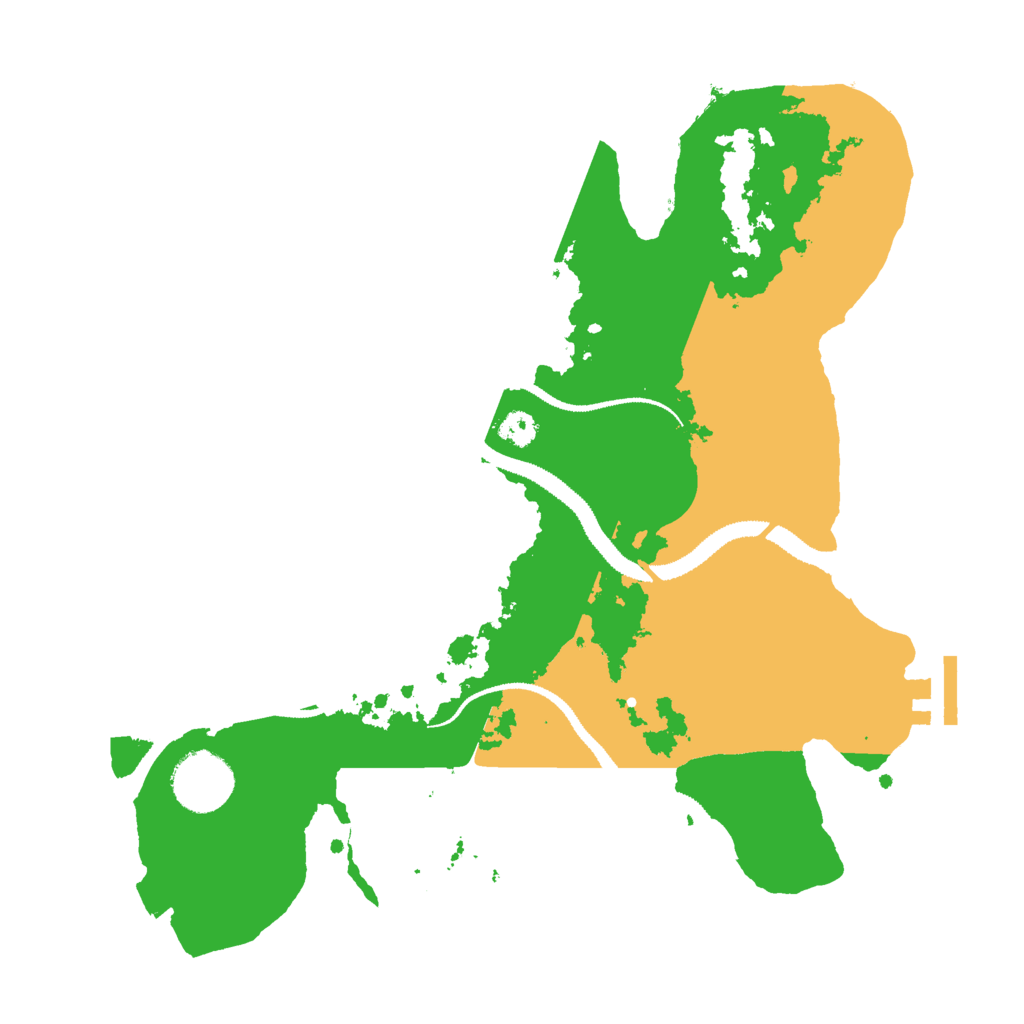 Biome Rust Map: Procedural Map, Size: 3000, Seed: 8253019