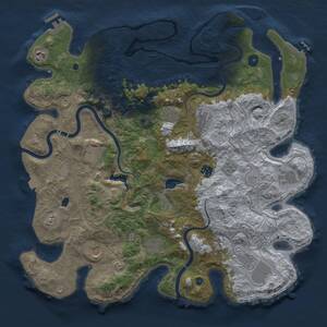 Thumbnail Rust Map: Procedural Map, Size: 4250, Seed: 1159032678, 17 Monuments