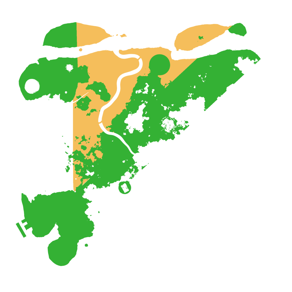 Biome Rust Map: Procedural Map, Size: 3700, Seed: 1303588731