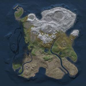 Thumbnail Rust Map: Procedural Map, Size: 3000, Seed: 462512009, 14 Monuments
