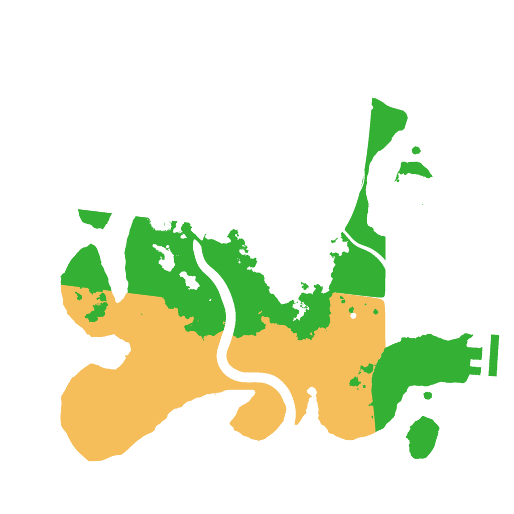 Biome Rust Map: Procedural Map, Size: 2500, Seed: 50300