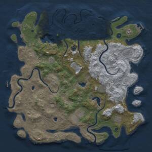 Thumbnail Rust Map: Procedural Map, Size: 4800, Seed: 1012564815, 17 Monuments
