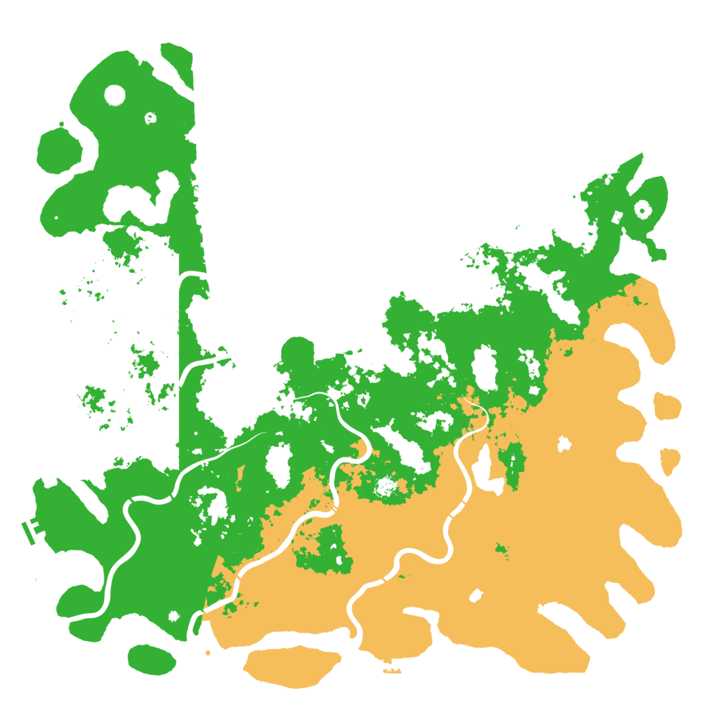 Biome Rust Map: Procedural Map, Size: 6000, Seed: 1164431370
