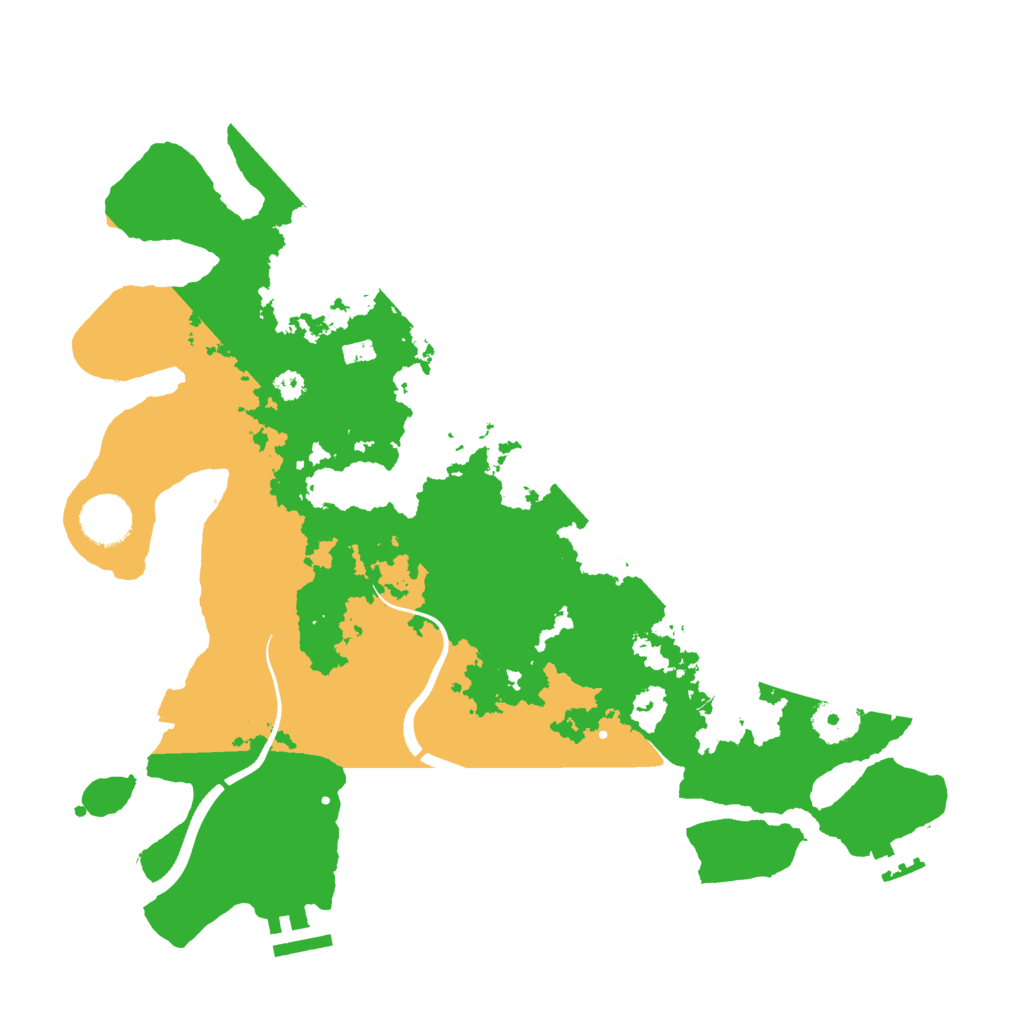 Biome Rust Map: Procedural Map, Size: 3500, Seed: 1046921543