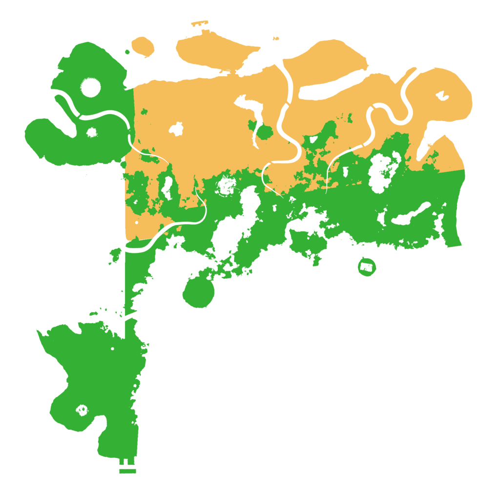 Biome Rust Map: Procedural Map, Size: 4500, Seed: 885522