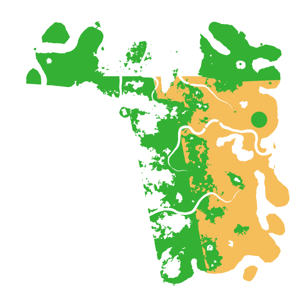 Biome Rust Map: Procedural Map, Size: 5000, Seed: 445643574