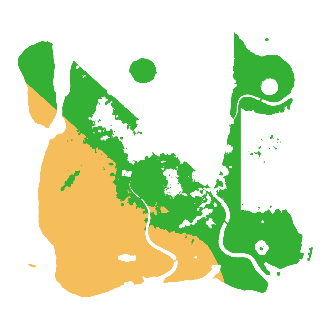 Biome Rust Map: Procedural Map, Size: 3500, Seed: 628822