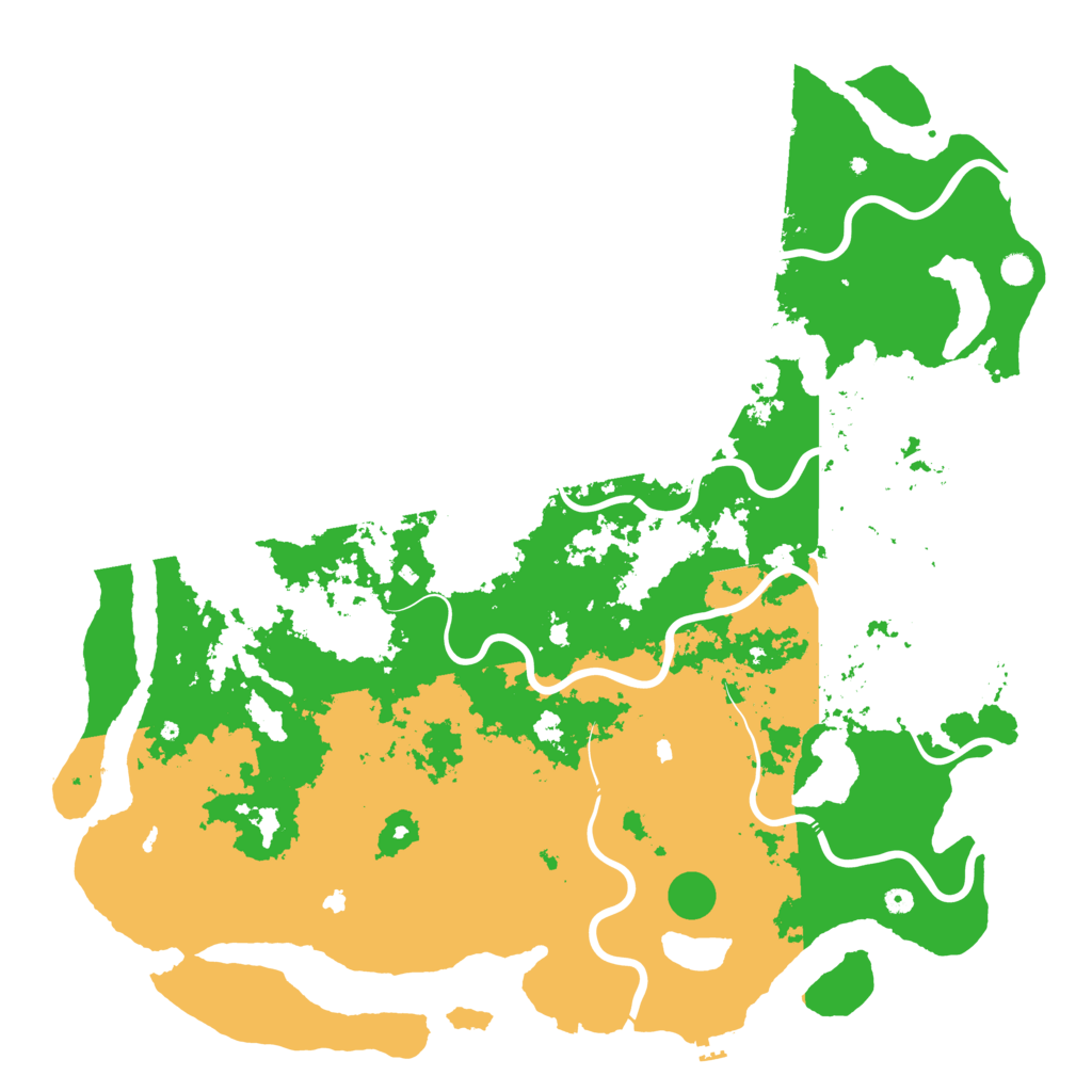 Biome Rust Map: Procedural Map, Size: 6000, Seed: 1867125501