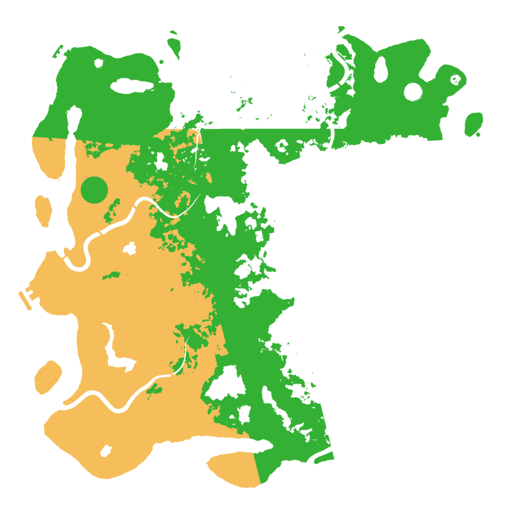 Biome Rust Map: Procedural Map, Size: 5000, Seed: 1024218099