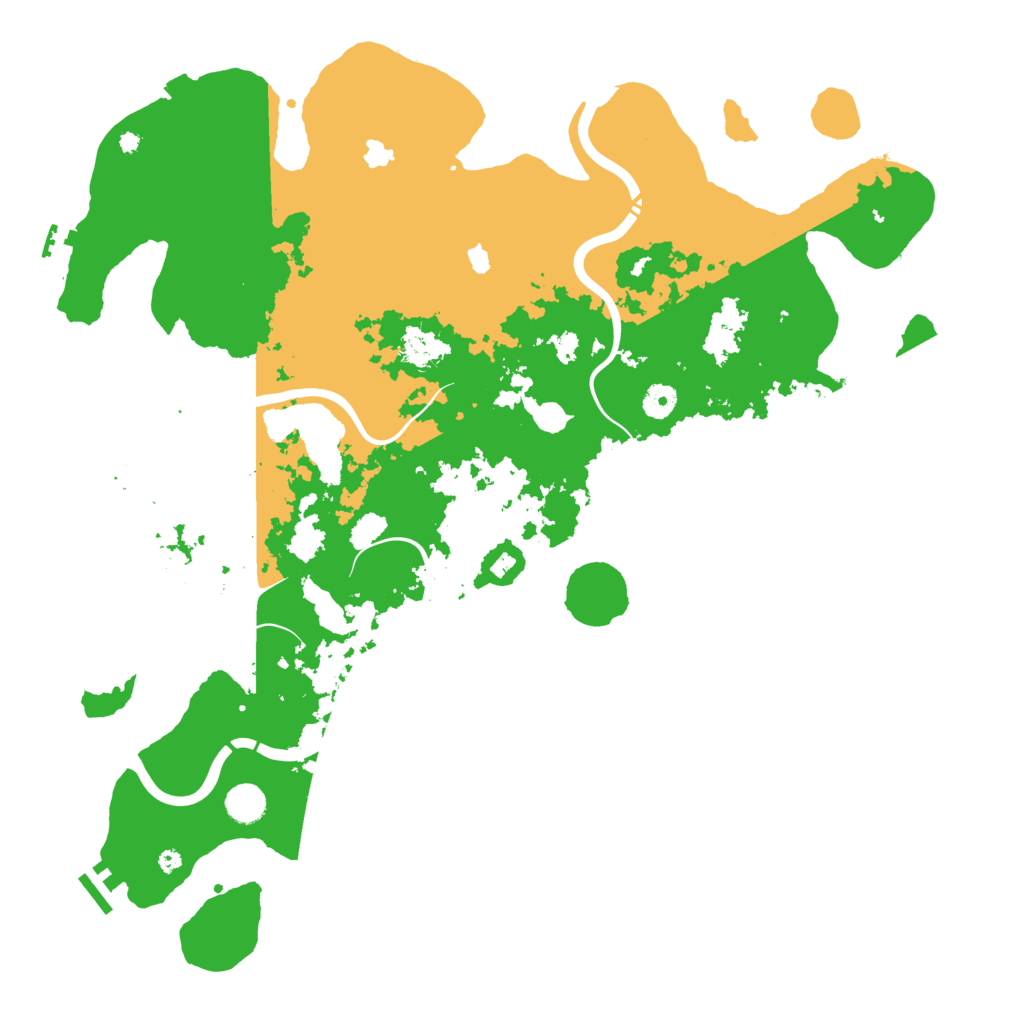 Biome Rust Map: Procedural Map, Size: 4500, Seed: 274382148