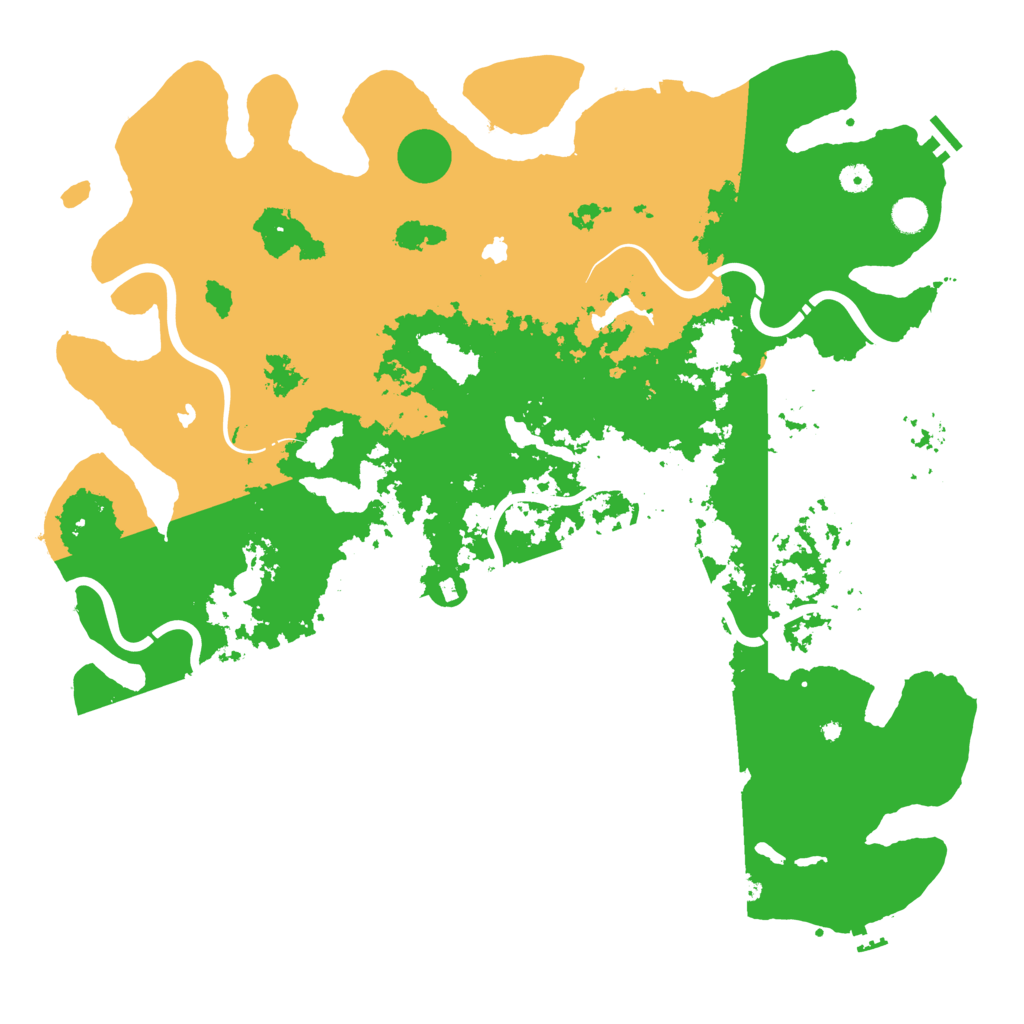 Biome Rust Map: Procedural Map, Size: 5000, Seed: 1990218025