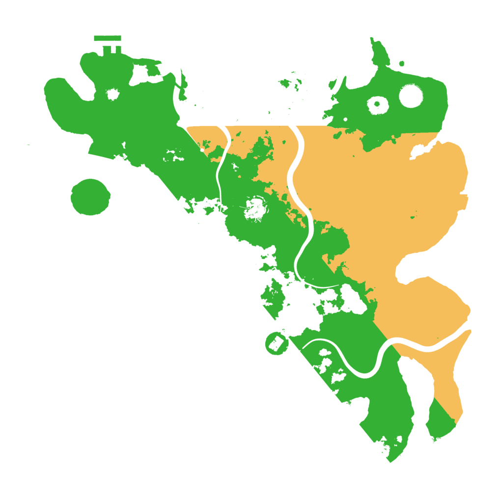 Biome Rust Map: Procedural Map, Size: 3750, Seed: 54321