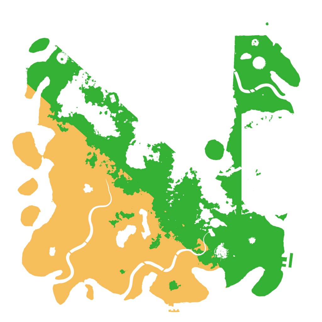 Biome Rust Map: Procedural Map, Size: 4500, Seed: 65365389