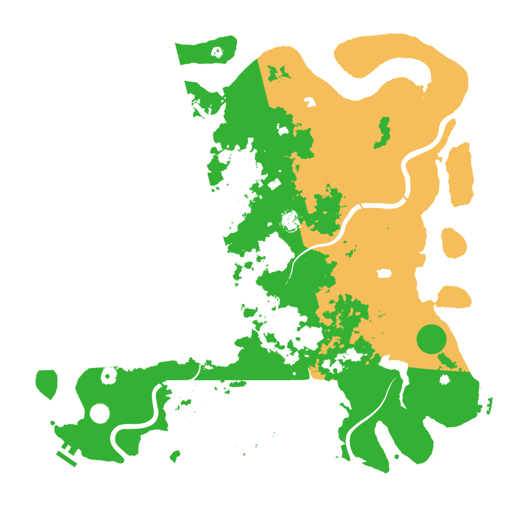 Biome Rust Map: Procedural Map, Size: 4500, Seed: 11381599