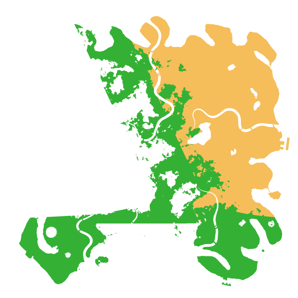 Biome Rust Map: Procedural Map, Size: 4800, Seed: 408395772