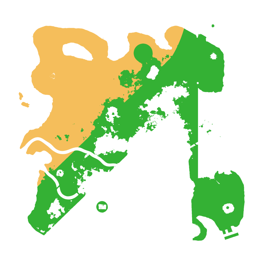 Biome Rust Map: Procedural Map, Size: 3700, Seed: 1338558441