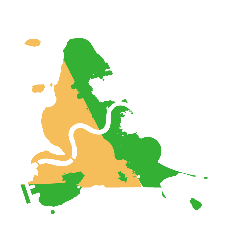 Biome Rust Map: Procedural Map, Size: 2500, Seed: 19820423