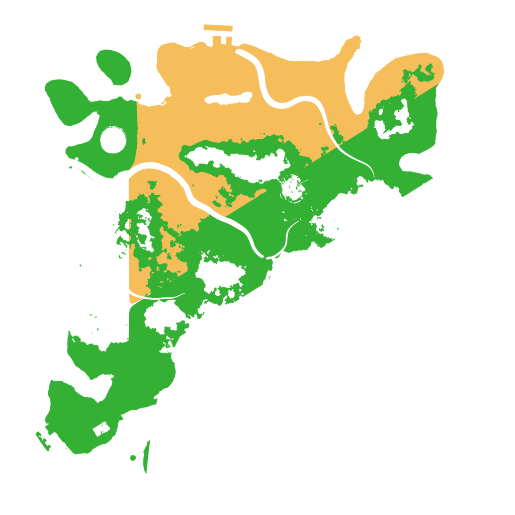 Biome Rust Map: Procedural Map, Size: 3600, Seed: 27634