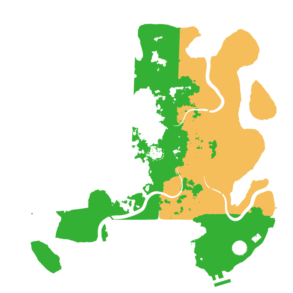 Biome Rust Map: Procedural Map, Size: 3500, Seed: 945843643
