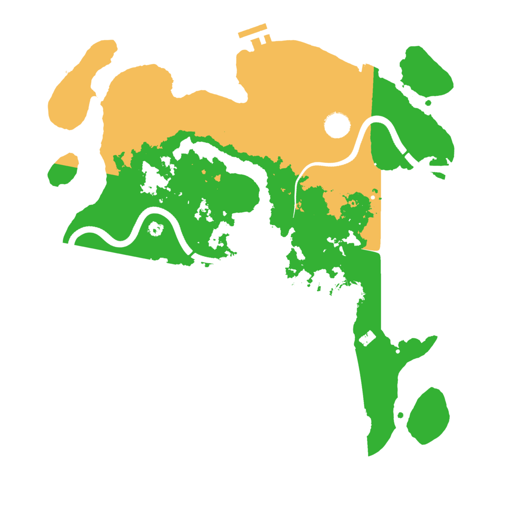 Biome Rust Map: Procedural Map, Size: 3500, Seed: 130557579