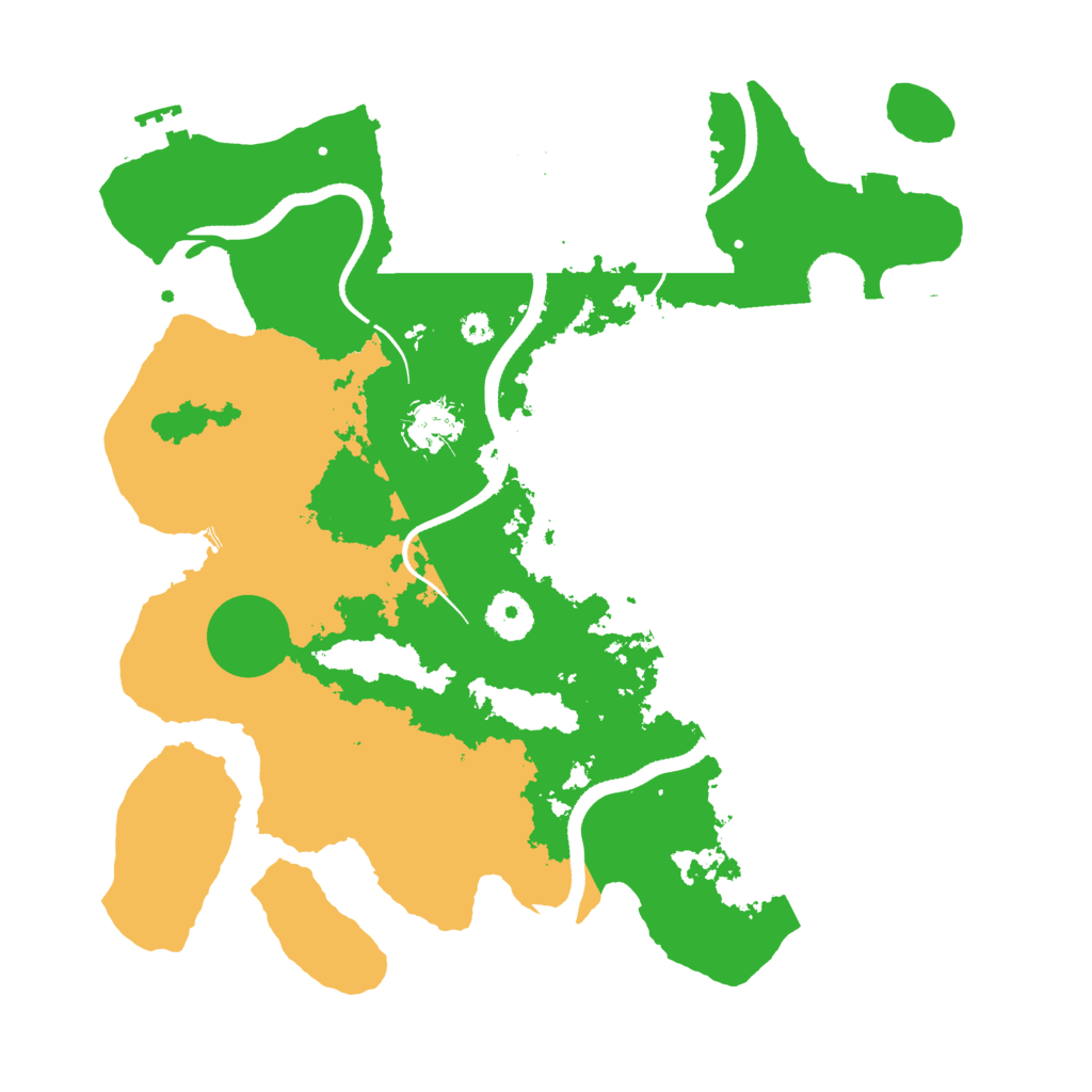 Biome Rust Map: Procedural Map, Size: 3500, Seed: 1500623340