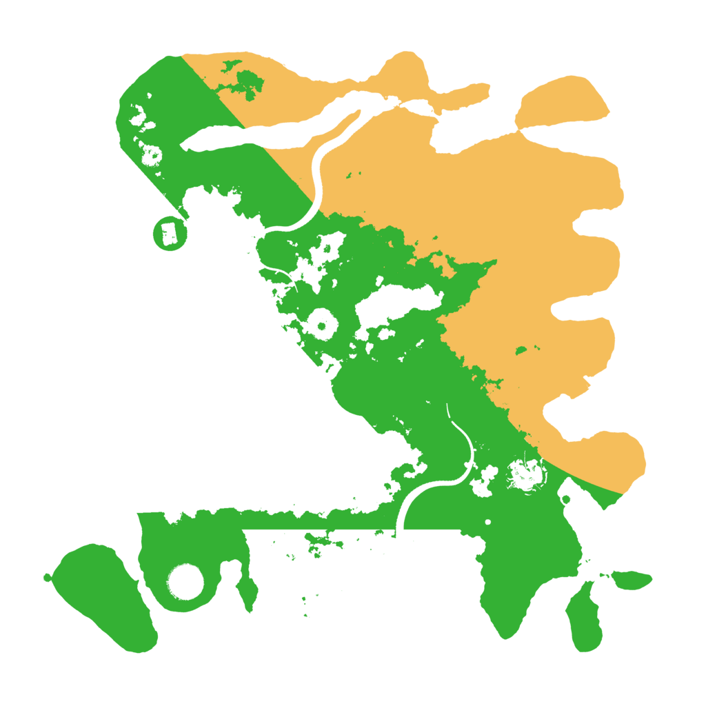 Biome Rust Map: Procedural Map, Size: 3500, Seed: 1956471336