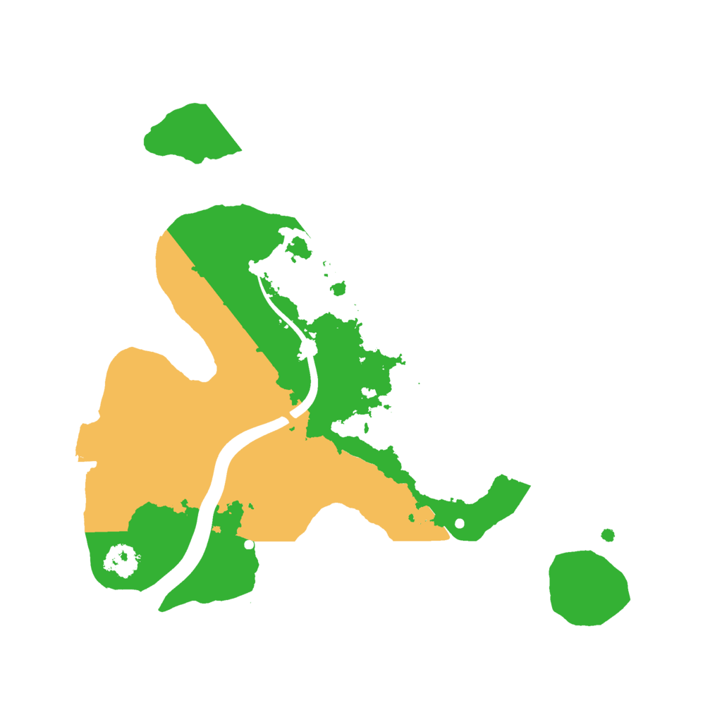 Biome Rust Map: Procedural Map, Size: 2200, Seed: 1439525774