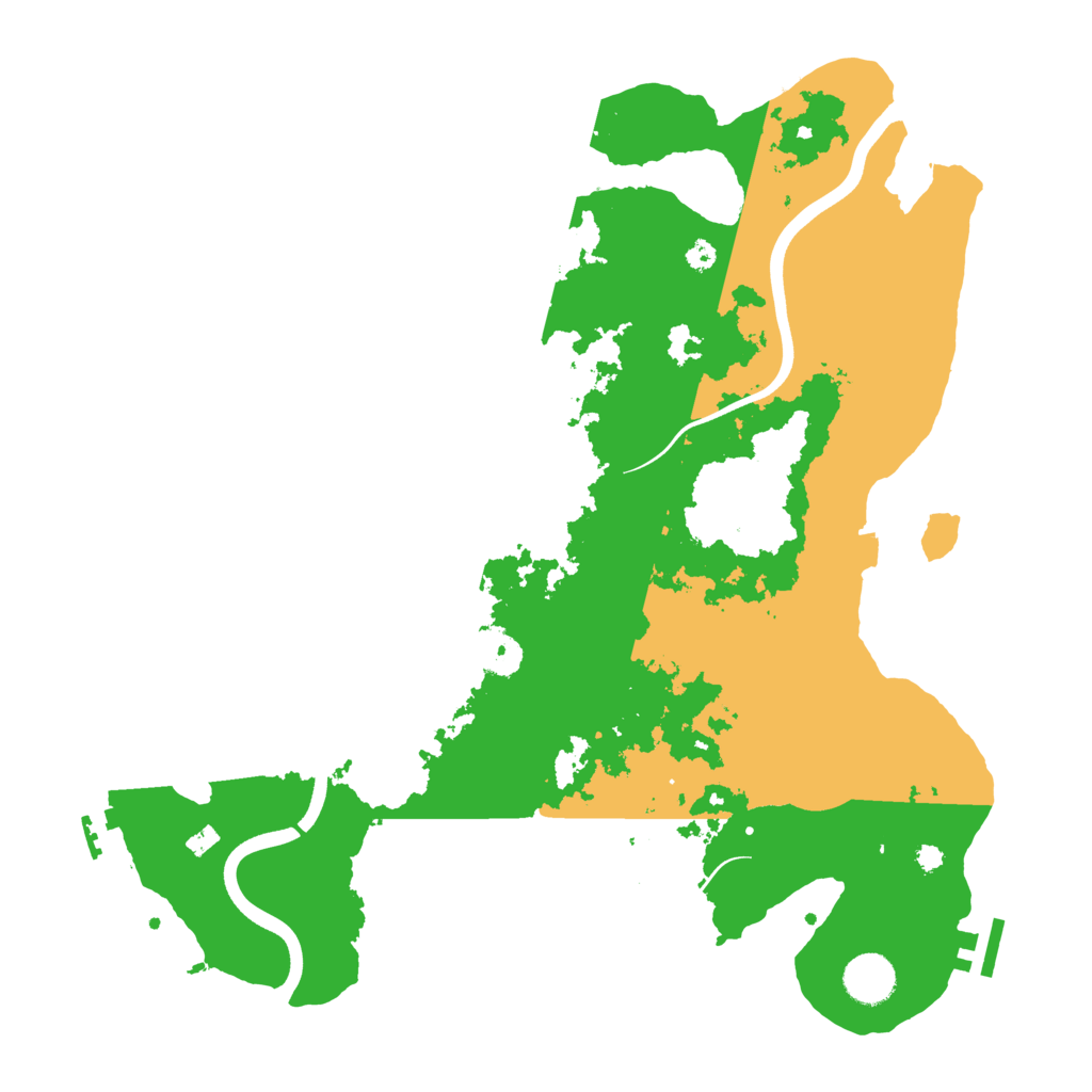 Biome Rust Map: Procedural Map, Size: 3750, Seed: 208240021