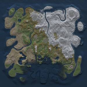 Thumbnail Rust Map: Procedural Map, Size: 4250, Seed: 586144884, 16 Monuments