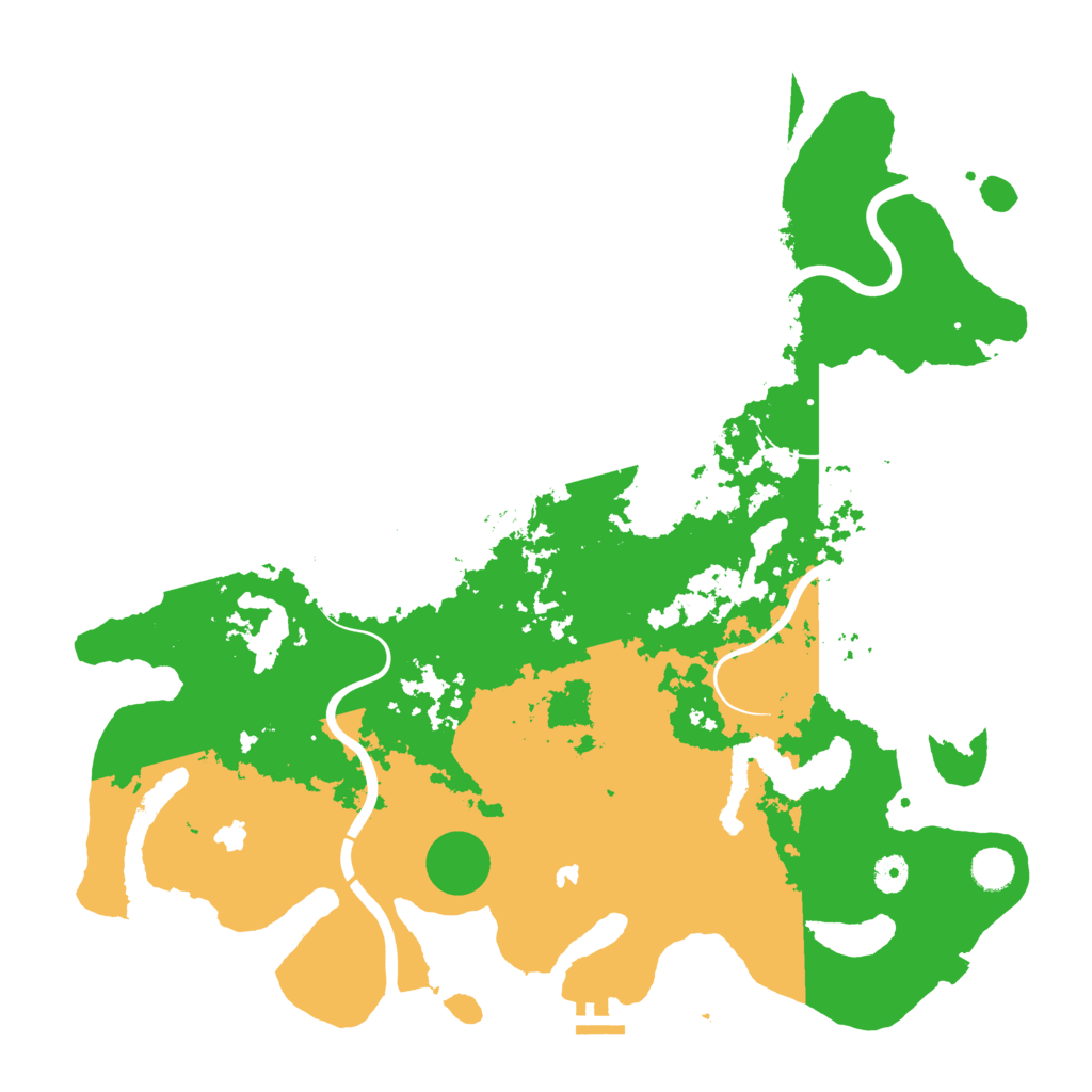 Biome Rust Map: Procedural Map, Size: 4500, Seed: 1755216802