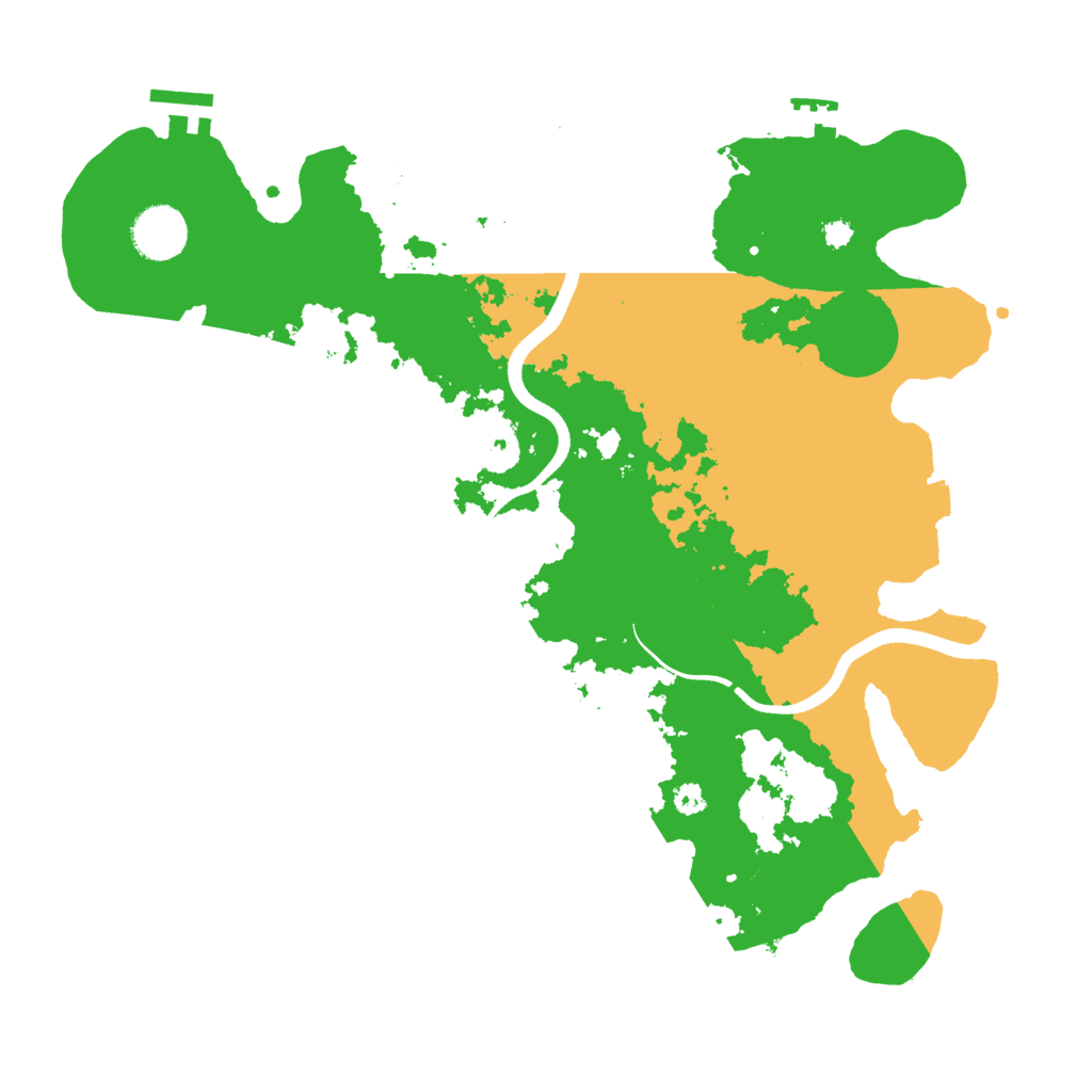 Biome Rust Map: Procedural Map, Size: 3500, Seed: 238493121