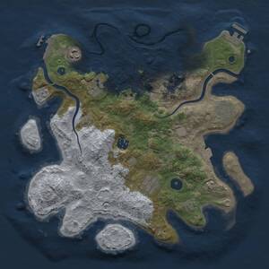 Thumbnail Rust Map: Procedural Map, Size: 3400, Seed: 202605082, 12 Monuments