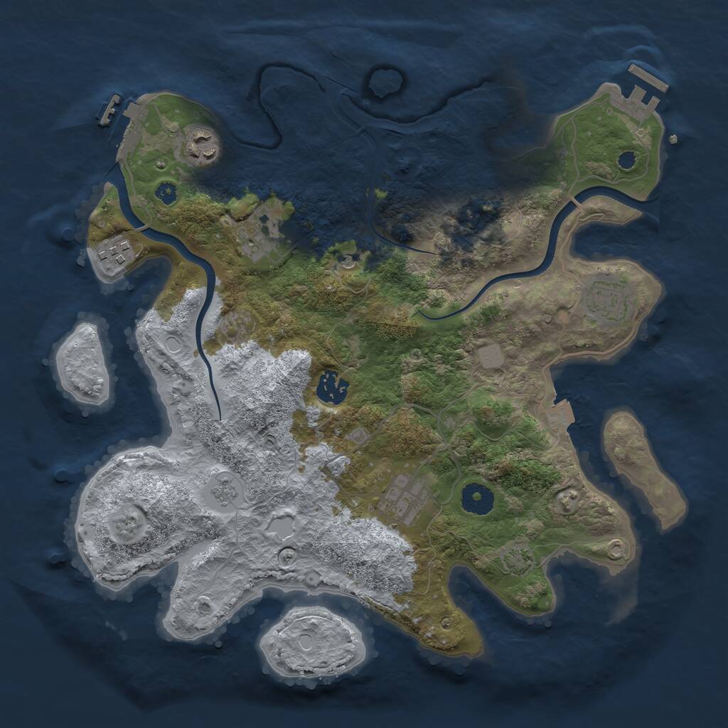 Rust Map: Procedural Map, Size: 3400, Seed: 202605082, 12 Monuments