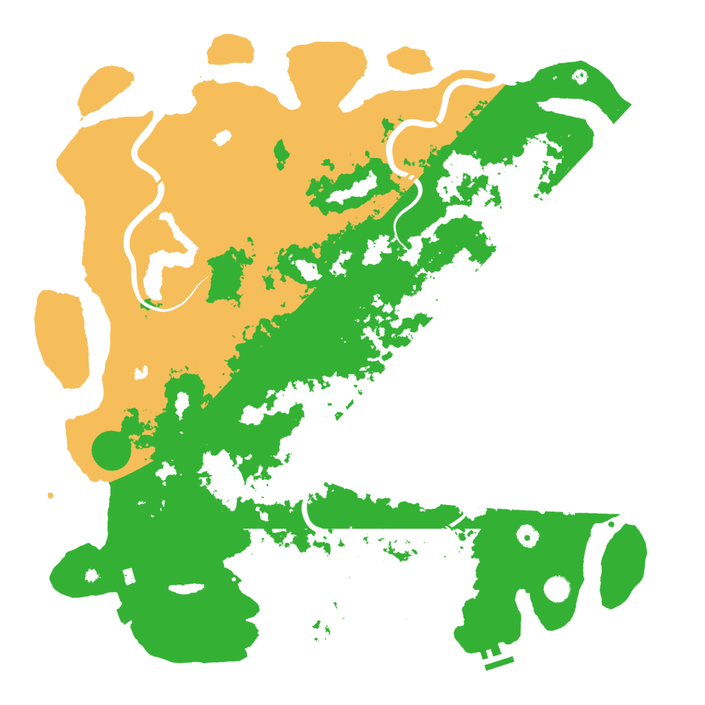 Biome Rust Map: Procedural Map, Size: 4800, Seed: 1234858938