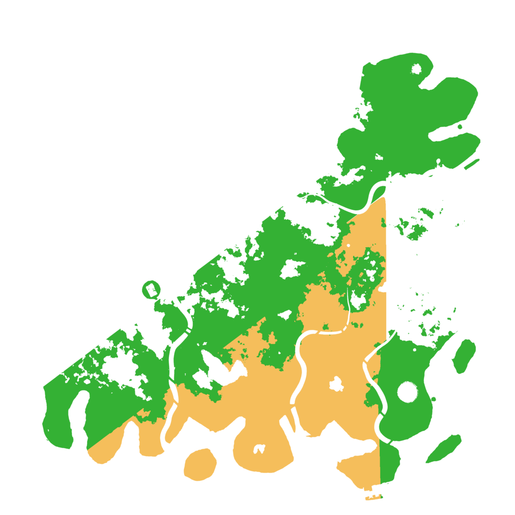 Biome Rust Map: Procedural Map, Size: 4500, Seed: 72591