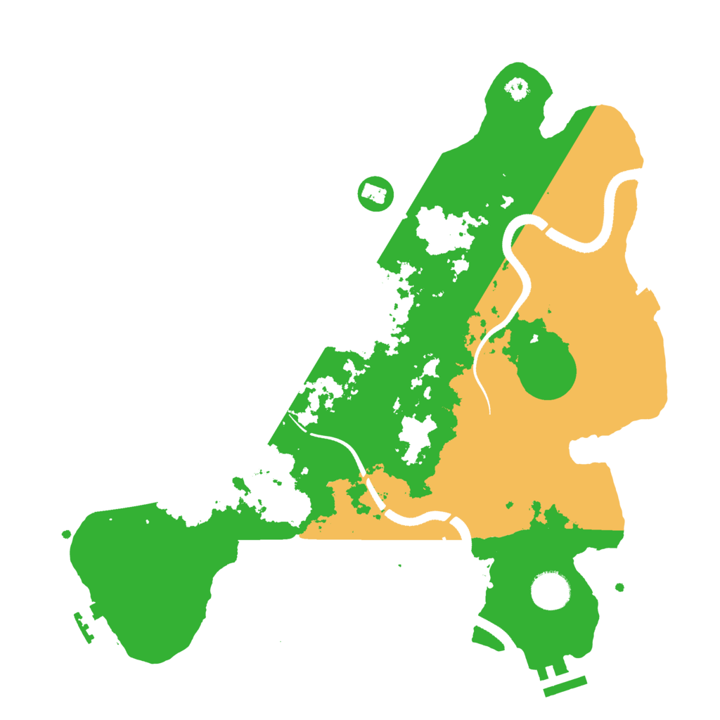 Biome Rust Map: Procedural Map, Size: 3300, Seed: 1596967747