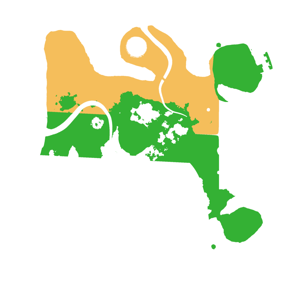 Biome Rust Map: Procedural Map, Size: 2500, Seed: 2043240737