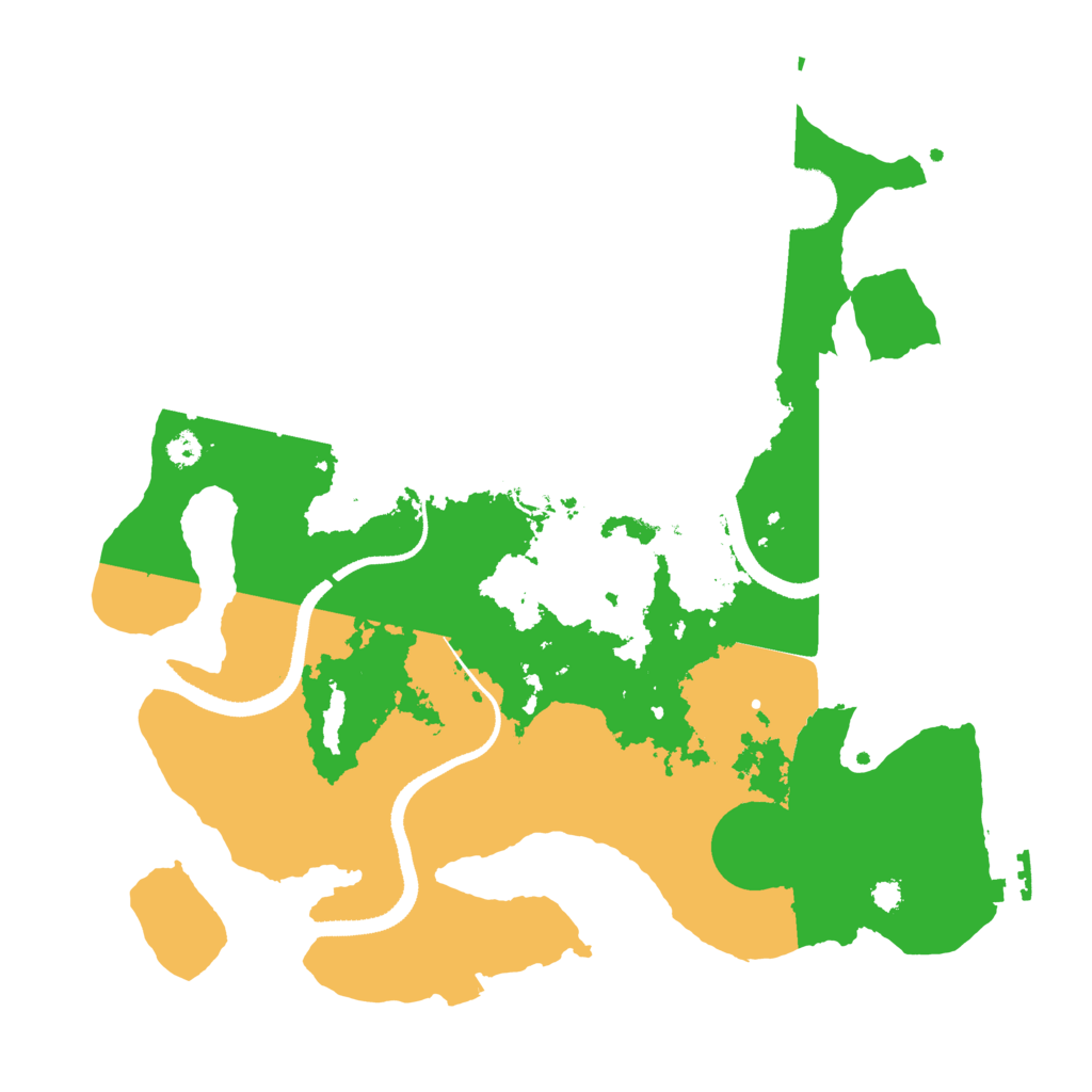Biome Rust Map: Procedural Map, Size: 3300, Seed: 2039618651