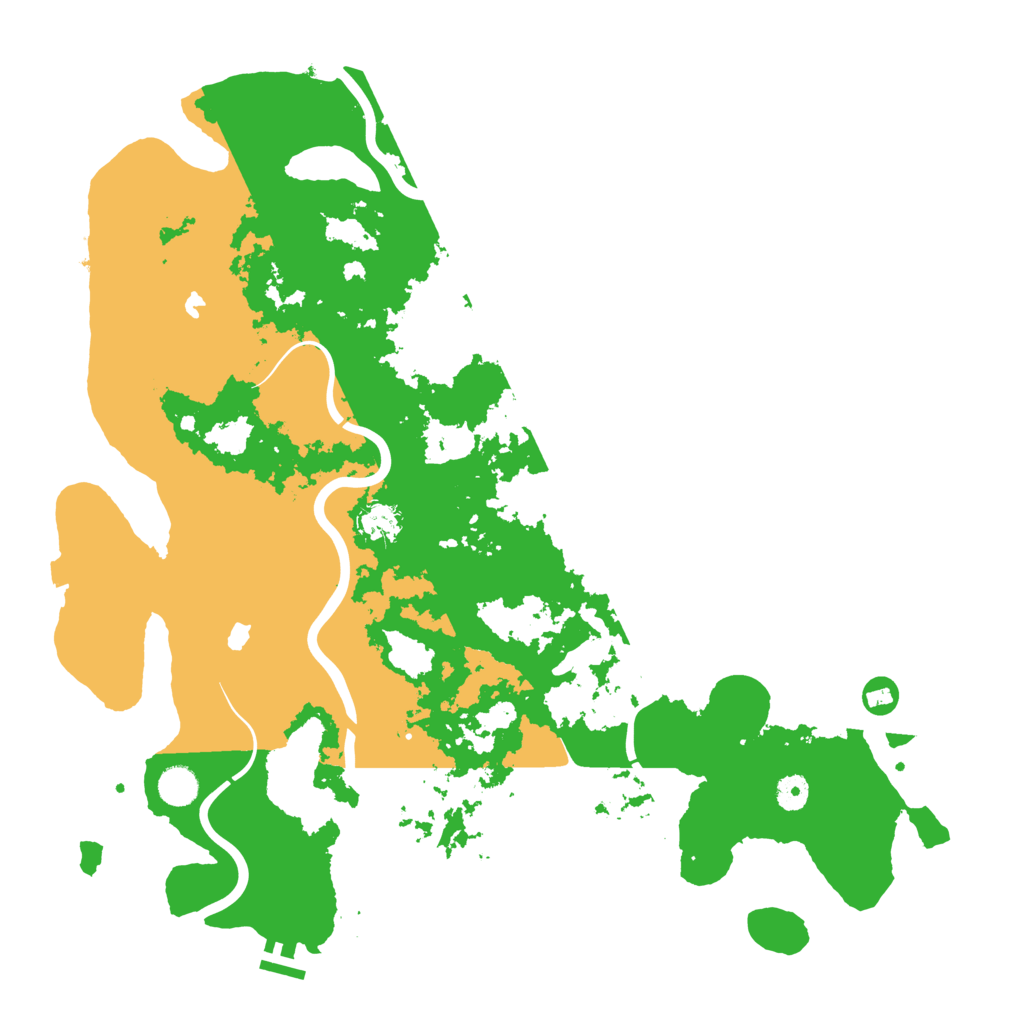 Biome Rust Map: Procedural Map, Size: 4500, Seed: 208984053