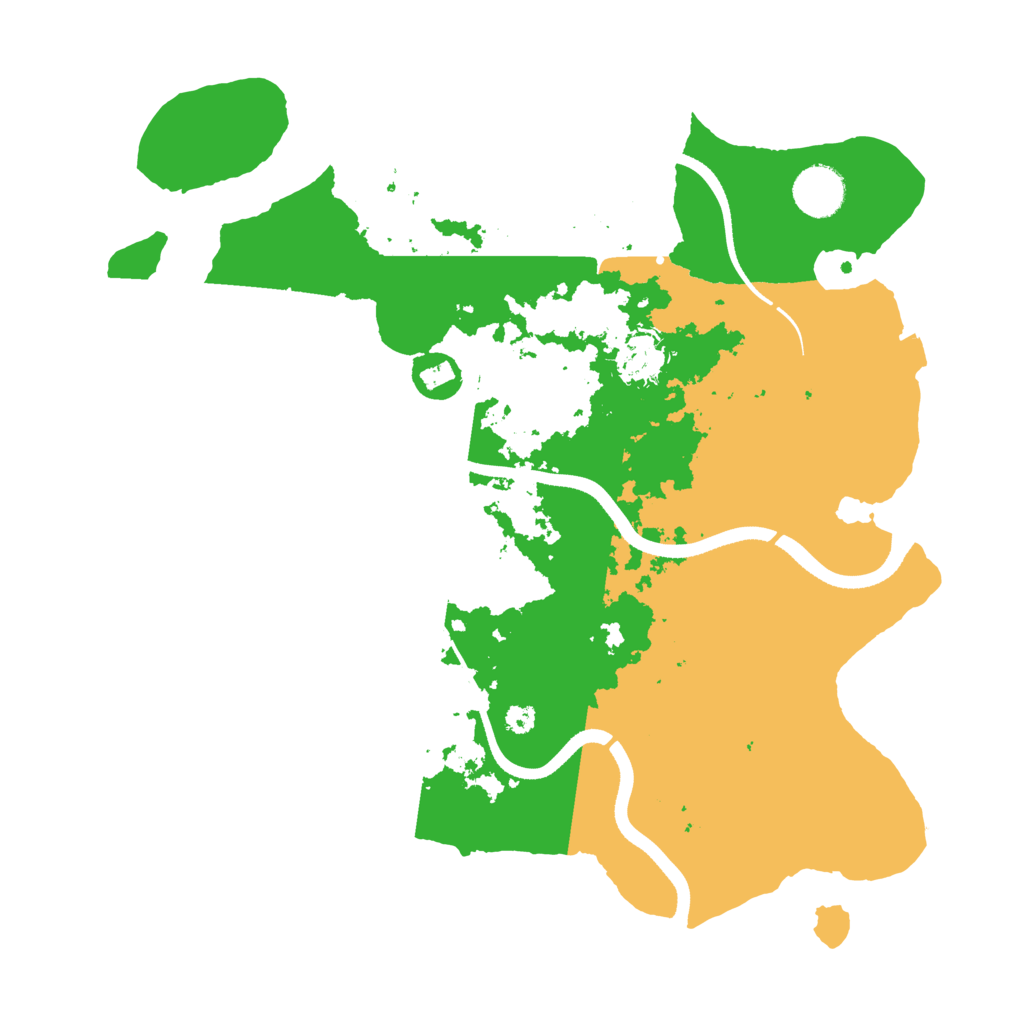 Biome Rust Map: Procedural Map, Size: 3500, Seed: 32205394