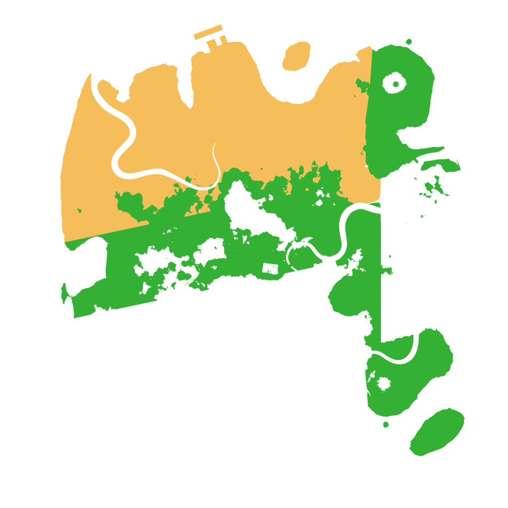 Biome Rust Map: Procedural Map, Size: 3500, Seed: 1371793030