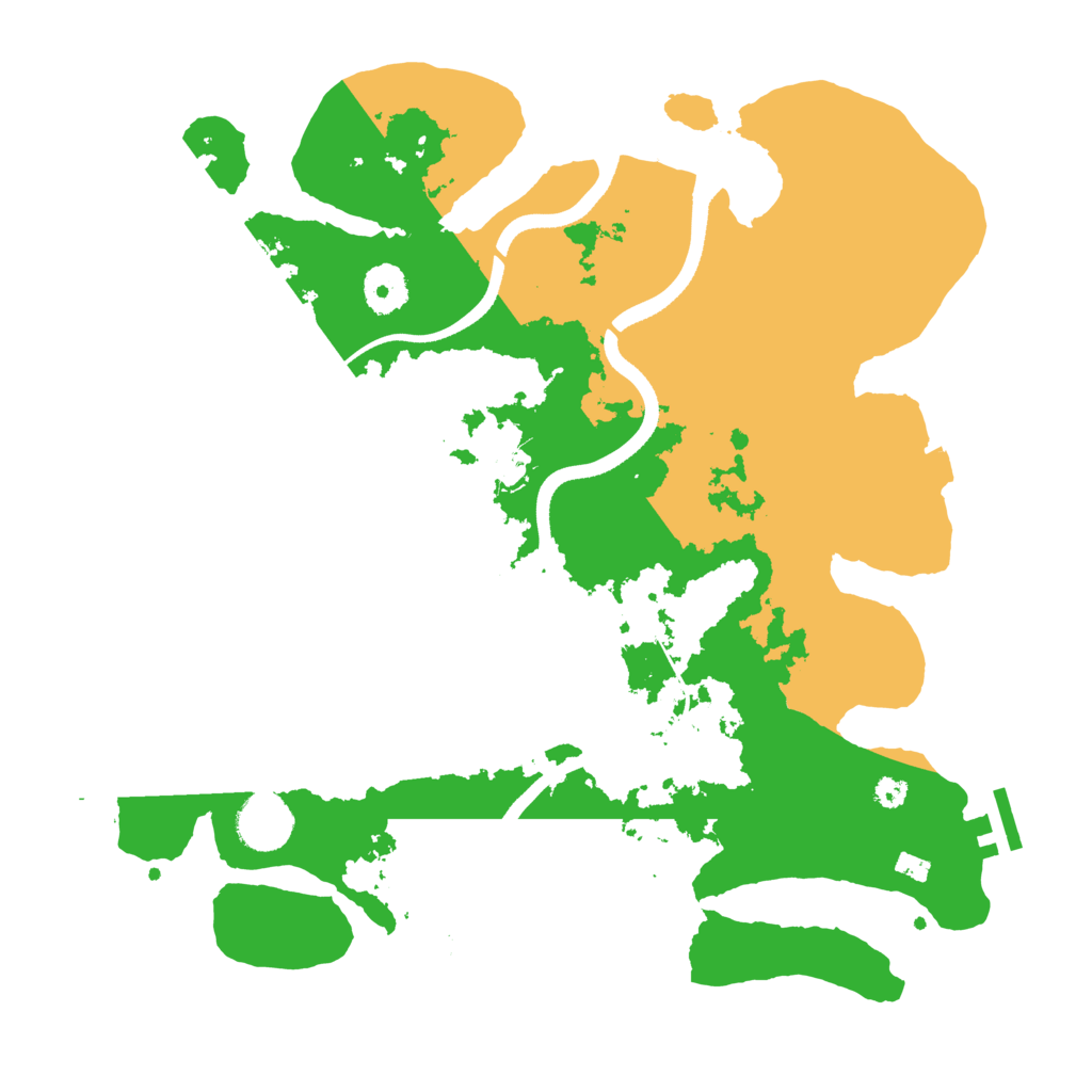 Biome Rust Map: Procedural Map, Size: 3500, Seed: 565575396