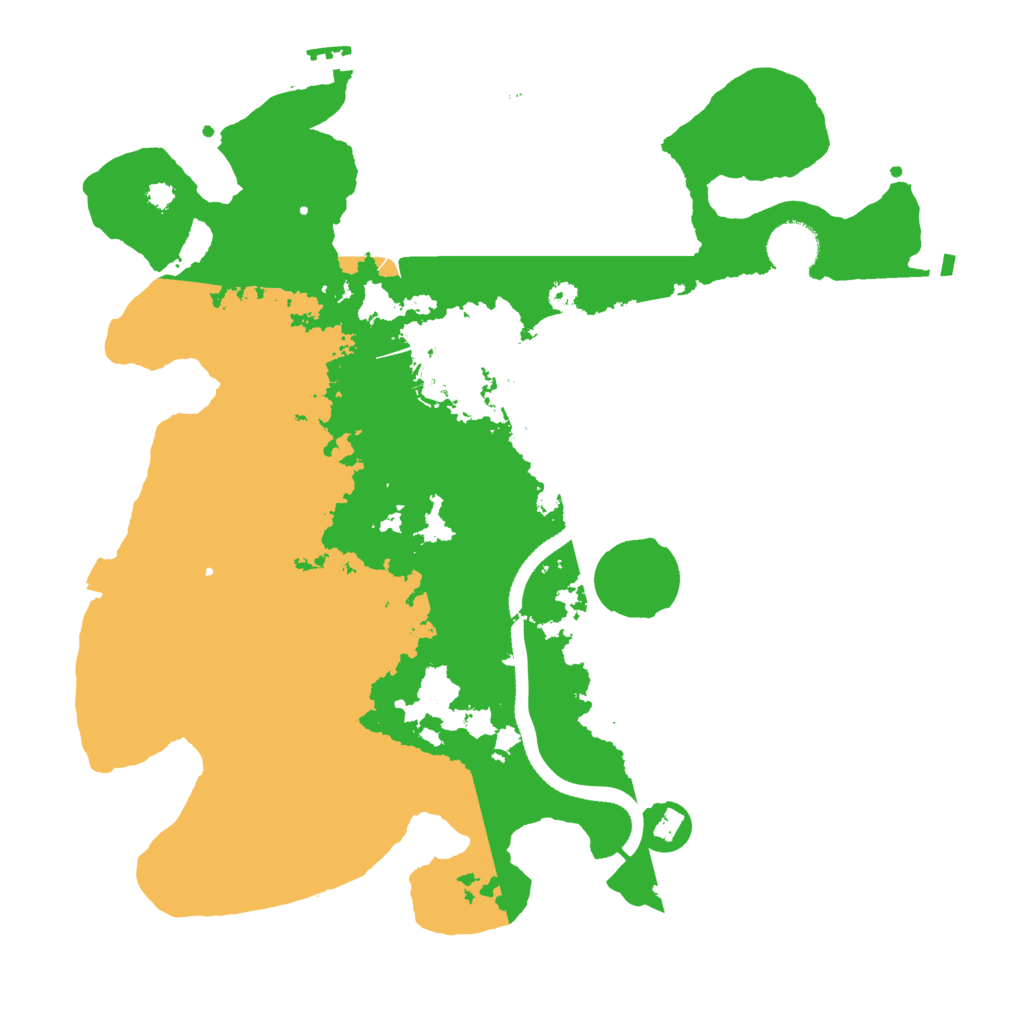 Biome Rust Map: Procedural Map, Size: 3500, Seed: 36342844