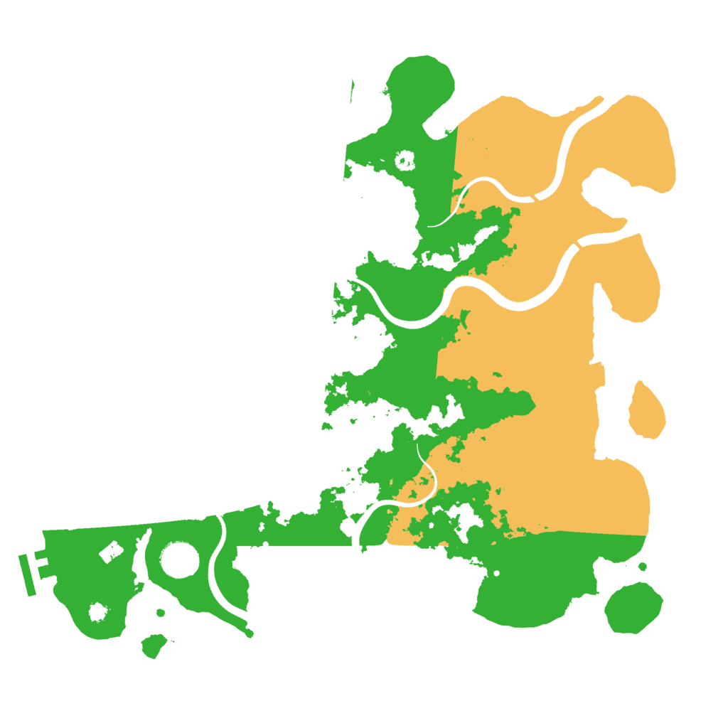 Biome Rust Map: Procedural Map, Size: 3500, Seed: 65133794