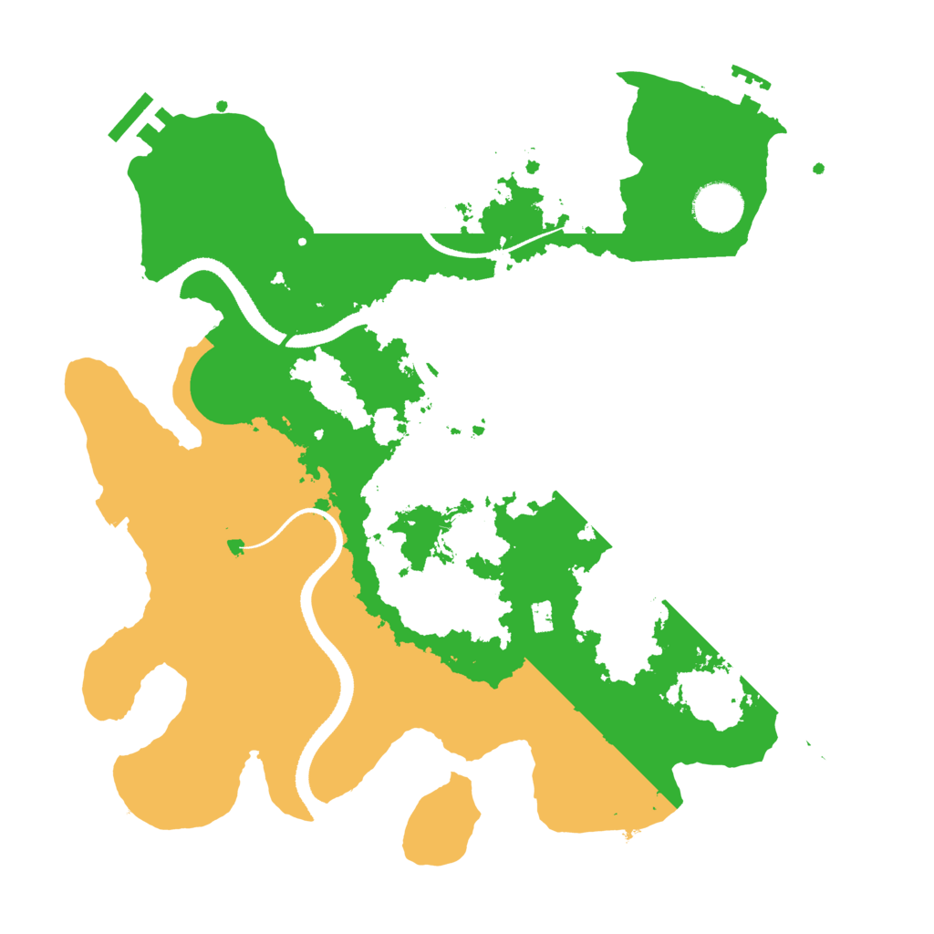 Biome Rust Map: Procedural Map, Size: 3300, Seed: 376971483