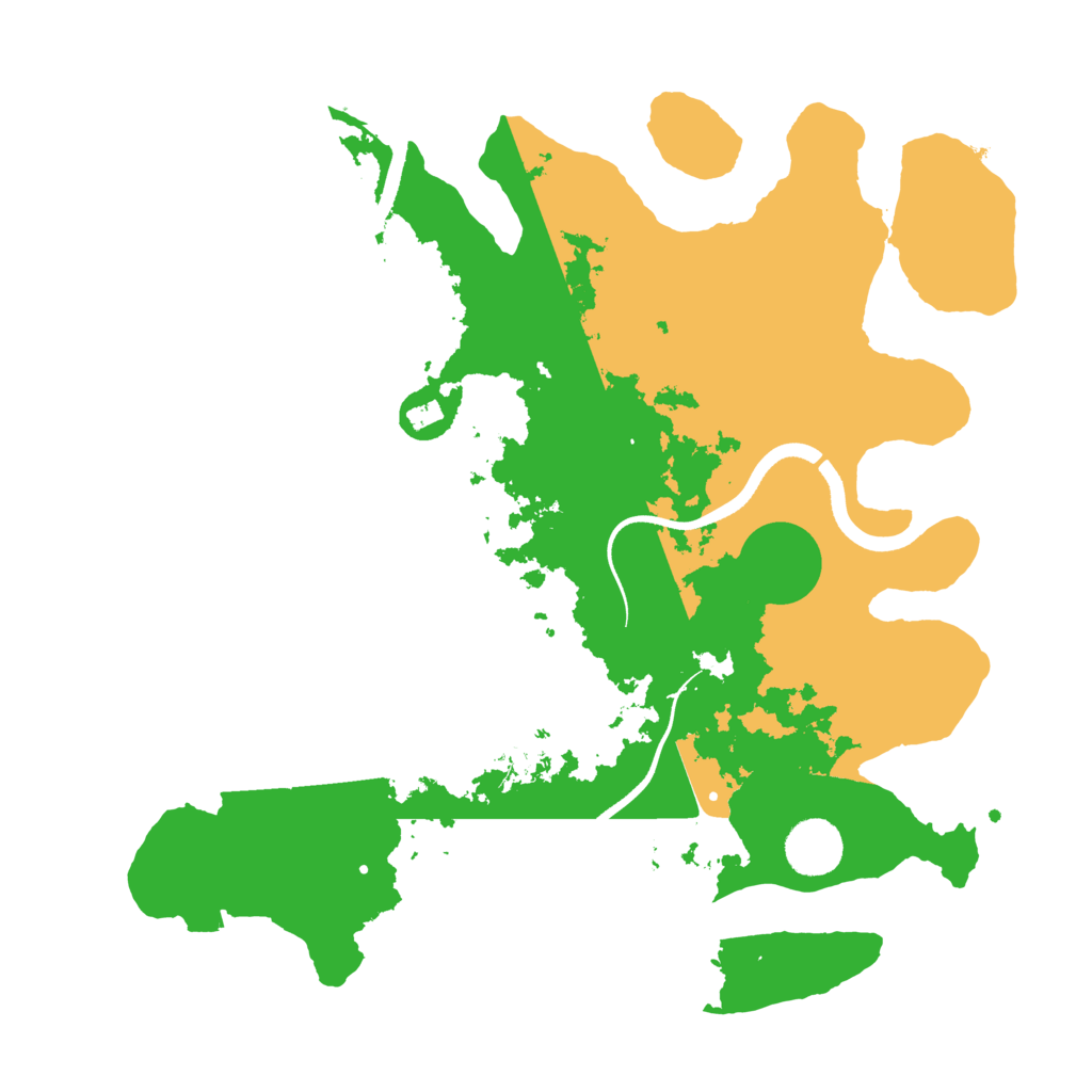 Biome Rust Map: Procedural Map, Size: 3500, Seed: 104375573